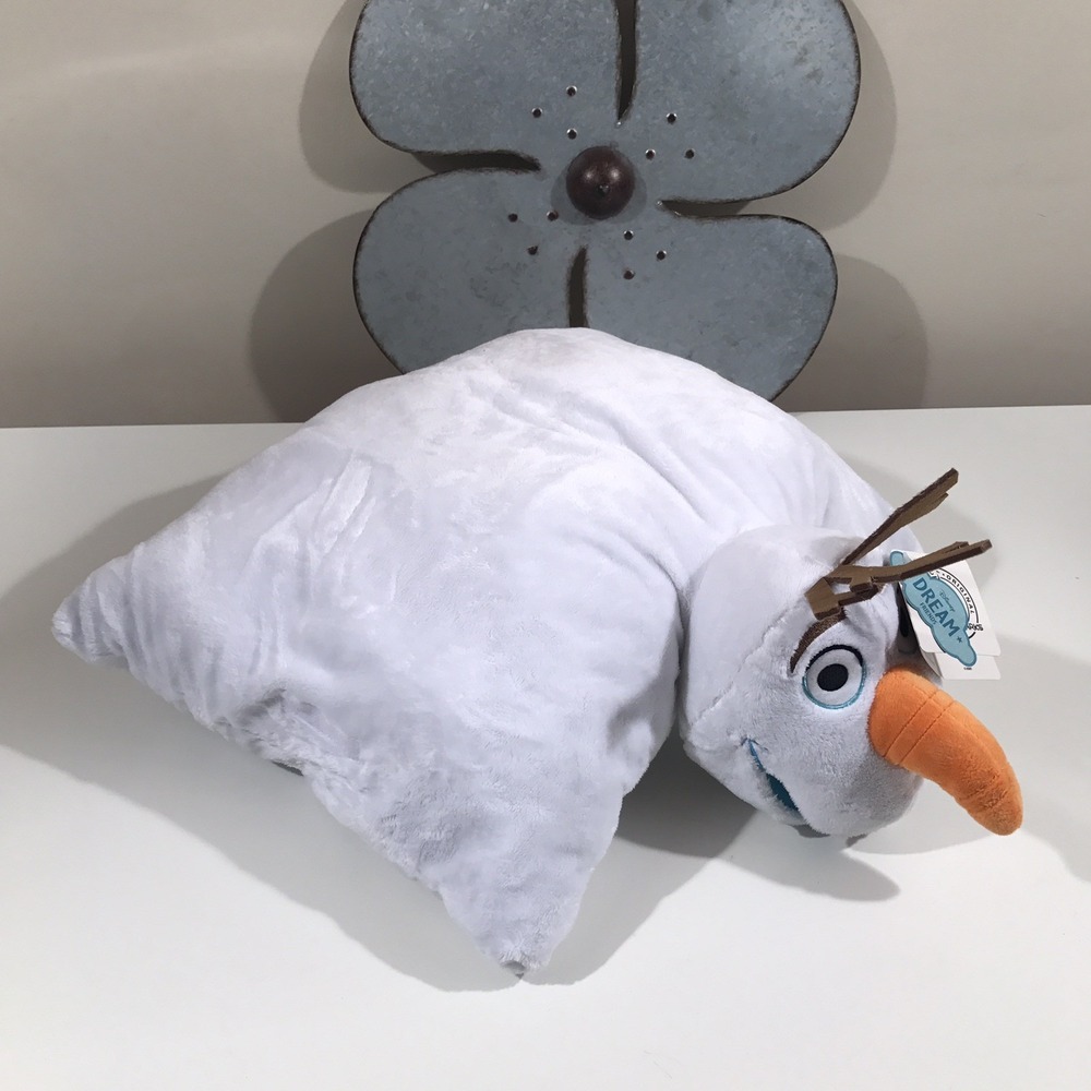 Disney Pillow Pet Pal Plush Toy 20" Frozen Olaf Disneyland‎ Authentic - Picture 7 of 7